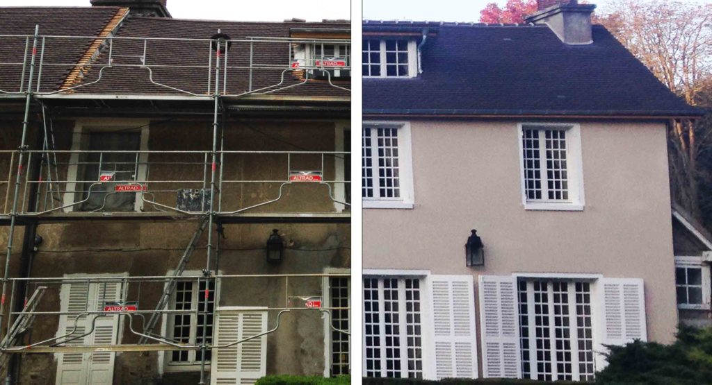 Ravalement de façade à Paris, Nanterre et en ile de France Maison et immeuble - Sobase