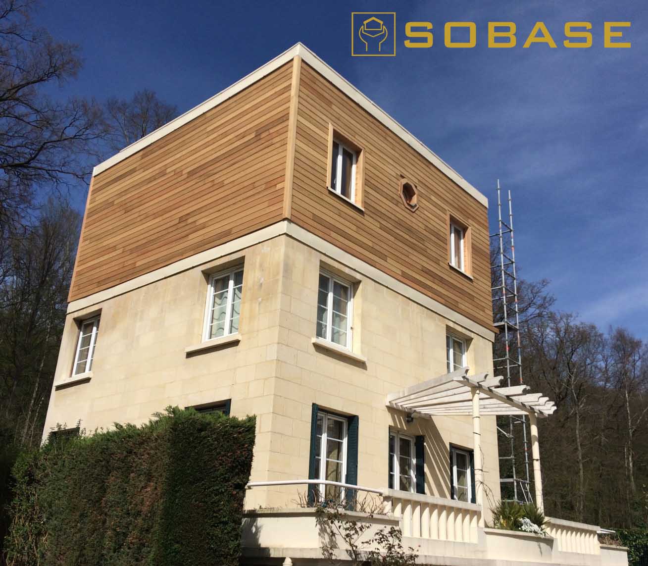 Surélévation bois Clamart - Sobase : surélévation maison bois Clamart 92140